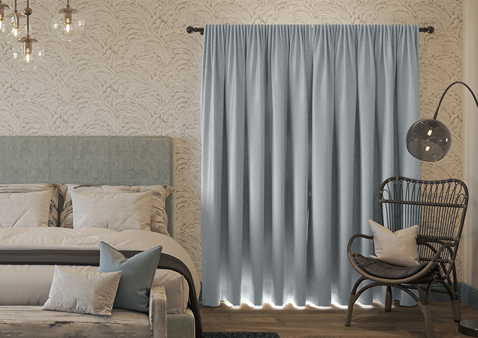 Kyoto Faux Silk, Silver - Made to Measure Curtains - Image 7